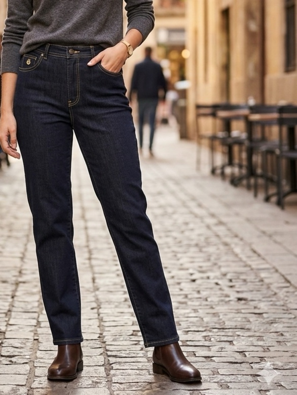Gloria Vanderbilt Amanda Jeans with Swan Logo Size 10S